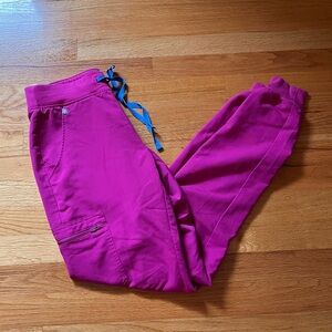 Figs Rasberry Sorbet Zamora Joggers XS TALL
